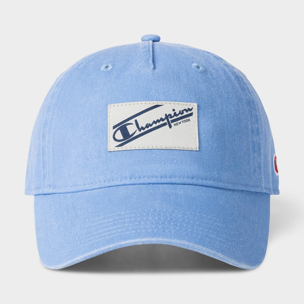 Champion Adult Pigment-Washed Twill Baseball Hat - Blue