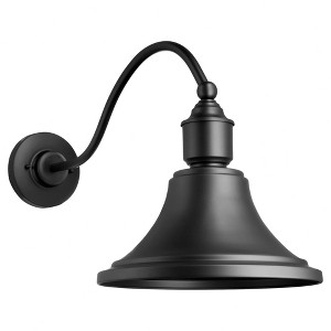 Quorum Lighting Industrial 1 - Light Wall Light in  Black - 1 of 3