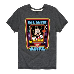 Boys' - Disney - Eat, Sleep, Game Short Sleeve Graphic T-Shirt - 1 of 4