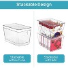 Vtopmart 10 Pack Clear Stackable Storage Bins with Lid, Large Plastic Containers with Handle for Kitchen,Fridge,Bathroom Organize and Storage - 4 of 4
