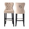 WestinTrends 29" Tufted Velvet Counter Stool - 3 of 4