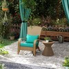 Aghana Digitals Weather-Resistant PE Rattan Adirondack Chair with Steel Frame, Soft Cushions, Tall - 3 of 4