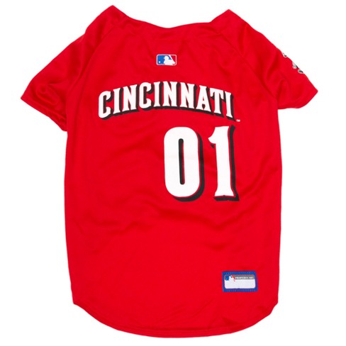MLB Cincinnati Reds Pets First Pet Baseball Jersey - Red S