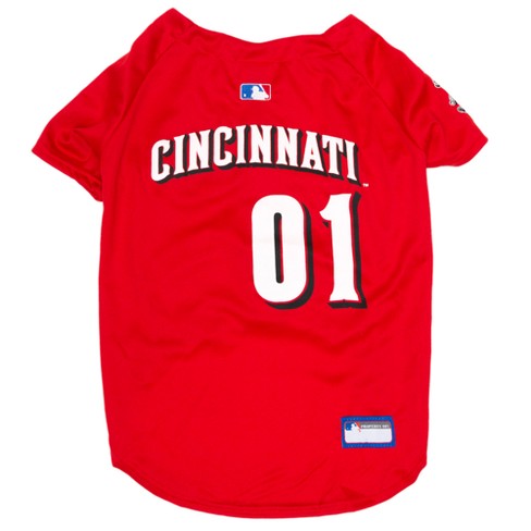 MLB Cincinnati Reds Pets First Pet Baseball Jersey - Red XS