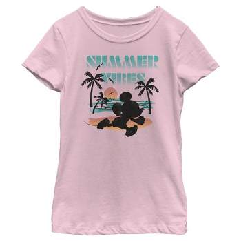 Girl's Disney Mickey Mouse Summer Vibes T-Shirt