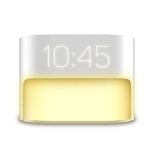 Brookstone Sunrise Alarm Clock with Soft LED Lights Novelty Table Lamp White - 1 of 4