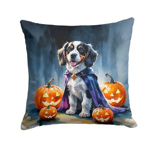 Tramull Halloween Throw Pillow, 14x14 Inch Indoor Outdoor Decorative Pet Theme Pillow - 1 of 4