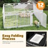 Tangkula 32" 12-Panel Dog Playpen w/ Secure Locking Door & Ground Stakes Easy Assembly - 4 of 4