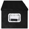 vidaXL Storage Box Black 31.5 in.x15.4 in.x11.8 in. Aluminum - 3 of 4