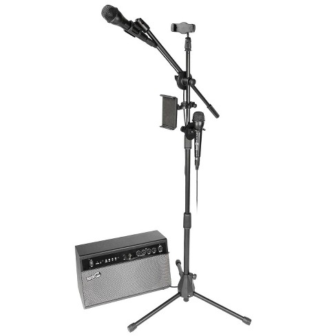 RockJam Bluetooth Karaoke Machine & PA System with 2 Karaoke Microphones  KSK-BK-V