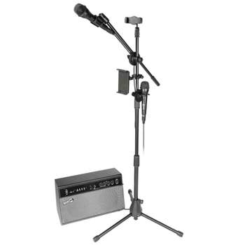 RockJam Bluetooth Karaoke Machine & PA System with 2 Karaoke Microphones KSK-BK-V
