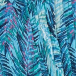 paradise blue watercolor palm