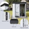 5 x 3 Ft Outdoor Storage Shed, Metal Sheds with Lockable Doors, Floor, Sloping Roof and 2 Vent, Waterproof Tool Shed for Garden, Patio, Backyard - 3 of 4