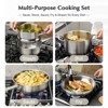 KOCH SYSTEME CS Stainless Steel Cookware Set 10 Piece,  Stainless Steel Pots and Pans Set for Professional Cooking, Induction Compatible, Silver - 3 of 4