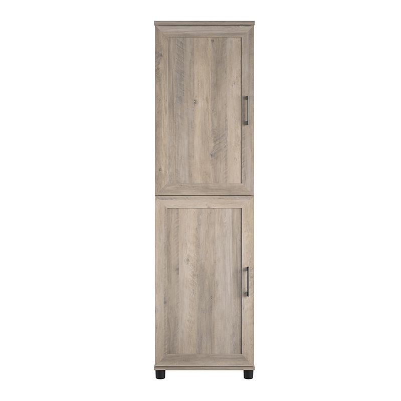 RealRooms Tindall 2 Door Kitchen Pantry Cabinet, Gray Oak, 1 of 5