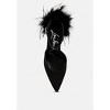Palmetta Fur Detail Block Heel Sandals - 3 of 4