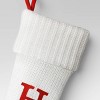 Knit Monogram Christmas Stocking White - Wondershop™ - 3 of 3