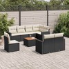 vidaXL Garden Sofa Set Black, Cream - 2 of 4