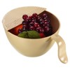 Unique Bargains Rice Washing Bowl Kitchen Strainer Colander Bowl Drain Basket Wash Strainers - image 3 of 3