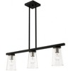 Livex Lighting Cityview 3 - Light Chandelier in  Black/Brushed Nickel - 3 of 4
