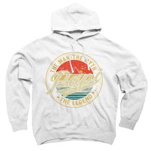 Adult Design By Humans Vintage Sunset Papi, The Man, Myth, Legend By COVI Pullover Hoodie - 1 of 2