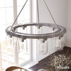 Hunter Fans 31" Devon Park Chandelier Brushed Nickel Ceiling Light - 9 Bulbs, Dimmable, Rustic Farmhouse Style - 2 of 4