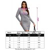 Coolmee Women Casual Smocked V-Neck Ribbed Knit Long Sleeve Slim Wrap Sweater Mini Dress - 4 of 4