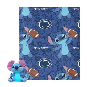 NCAA Enroll Stitch Hugger Pillow & Silk Touch Throw Blanket Set 40x50 Inches - 1 of 4