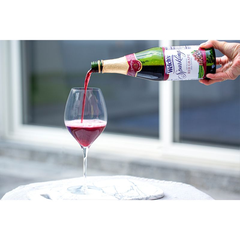 Welch's Sparkling Red Grape Juice - 25.4 fl oz Glass Bottles, 4 of 16