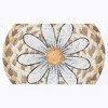 Earth Rugs Rustic Floral Daisy Round Large Coaster 7" Eco-Friendly Accent - 2 of 3