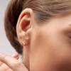 EVERLY JEWELRYR | 18K Yellow Gold Plated Silver 1/5 CT Lab Grown Diamond TW Fashion Post Earrings - 4 of 4