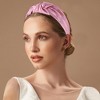Unique Bargains Women's Elegant Glossy Knotted Wide Hairband 6.69"x5.12" 1 Pc - 2 of 3