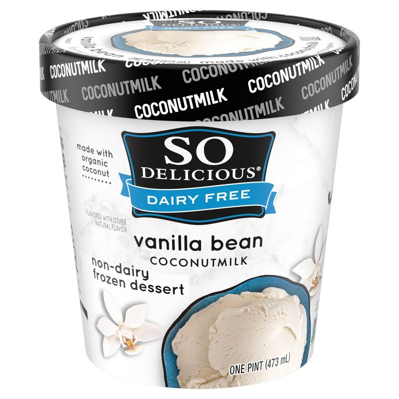 So Delicious Dairy Free Vanilla Bean Coconut Milk Frozen Dessert - 16oz, 2 of 8