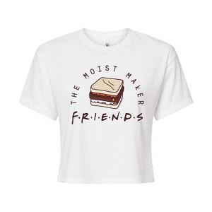 Women's - Friends - Moist Maker Cropped Graphic T-Shirt - 1 of 4