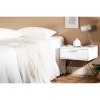 Slendel Nightstand Pure White - South Shore: Bedside Table with Storage, Modern Design, Laminated Particle Board - 3 of 4