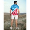 HAPPY BAY Men's 4th of July Patriotic US American Flag Tshirt Short Sleeve Tie Dye Tee Crewneck Cotton Summer T-Shirts Shirts for Men - 2 of 4