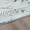 Hauteloom Thebarton Coastal Blue Palm Area Rug - 4 of 4
