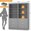 Aheaplus 71'' Tall Closet Storage Organizer with Drawers, Freestanding Closet System with Adjustable Shelves - 3 of 4