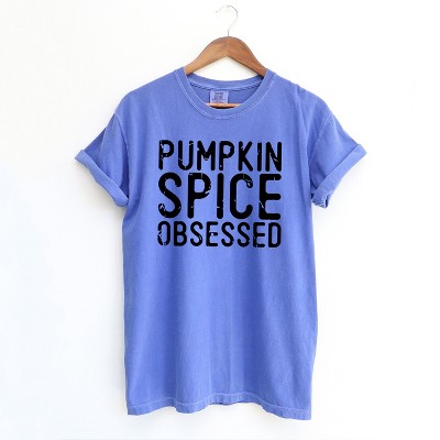 Simply Sage Market Women's Pumpkin Spice Obsessed Short Sleeve Garment Dyed Tee