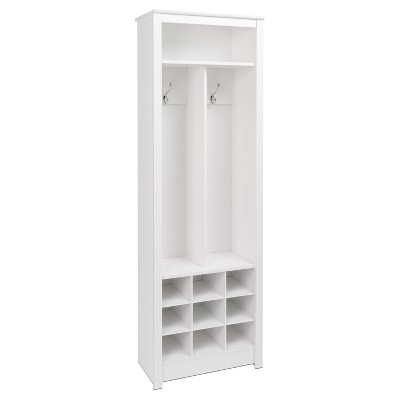 Freemont Entryway Organizer With Shoe Storage - White - Prepac: Hall ...