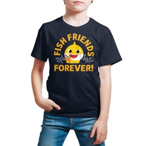 Boys' - Baby Shark - Fish Friends Forever Short Sleeve Graphic T-Shirt - 1 of 4