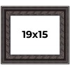PosterPalooza | 3.5" Wide Ornate Black Picture Frame - UV Acrylic, Backing Board, Hanging Hardware Included - 2 of 4