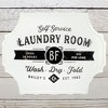 AuldHome Design Rustic Laundry Room Sign; Vintage Farmhouse Style Metal White Enamelware Wall Decor - 2 of 4
