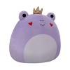 Squishmallows 16" Francine Purple Frog with Heart Cheeks Large Plush - 3 of 4
