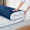 Mattress Topper with Tencel Cover, Cooling Gel-Infused Swirl Memory Foam, CertiPUR-US and Oeko-TEX Certified White - 2 of 4