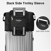 Expandable travel luggage bag, foldable carry on handbag, weekend overnight handbag, Black - 4 of 4