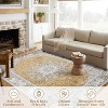 10'x13'Vintage Neutral Washable Area Rug - Stain-Resistant Non-Slip Large Carpet for Living Room, Dining Room & Home Decor - 2 of 4