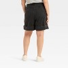 Women's Mid-Rise Wide Cuff Baggy Denim Shorts - Future Collective - 2 of 3