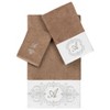 Linum Home Textiles 100% Turkish Cotton MONICA 3PC Embellished Towel Set - 2 of 4