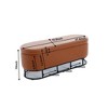 47.6'' Storage Ottoman Bench,Upholstered Storage Bench for Bedroom End of Bed,Storage Bench with Safety Hinge for Entryway Bedroom - 4 of 4